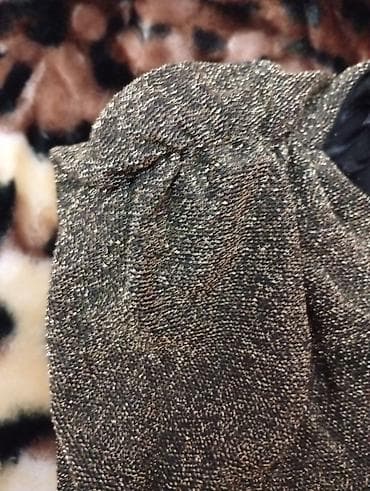 Qadın axşam geyimi – parıltılı üst, qara ətək hissəsi - Model: beldən — 2