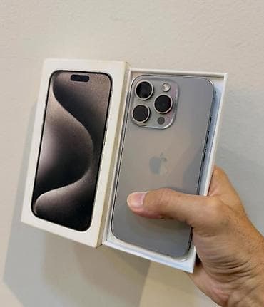 IPhone 15 Pro, 256 GB, Natural Titanium, Zəmanət, Kredit, Simsiz şarj