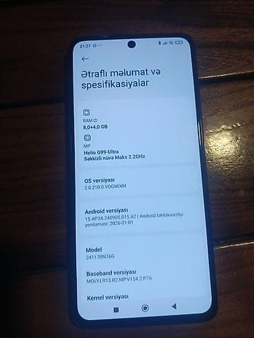 iphone 11 200 azn: Redmi Note 14, 256 GB, rəng - Qara — 4