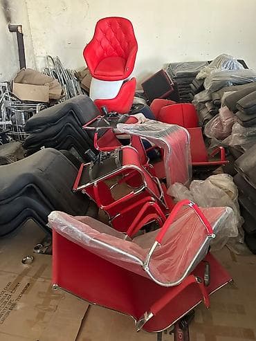 işlemiş mebeler: Yeni, Təkərli, Qolları tənzimlənmir, Süni dəri — 6