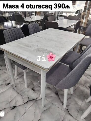 🇹🇷Turkiye istehsali. Metbex masa desti Masa 4oturacaq Masa 80*130