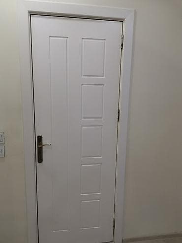 sehf qapi: Ağ rəngli interyer qapısı – modern dizayn - Material: MDF/taxta — 2