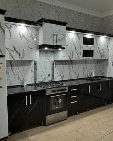 işlənmiş qaz sobası: Sifarişlə mətbəx dəsti, Özü çəkən petlələr, MDF, Kredit yoxdur, Pulsuz çatdırılma — 2