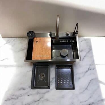 qab suşilka: Yeni Kvadrat Mətbəx çanağı, Paslanmaz polad, Pulsuz çatdırılma — 3