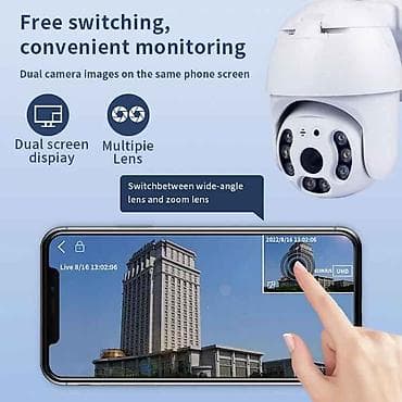 3 goz qaz: Wifi 3mp PTZ 360° kamera İCsee Yaddaş kartı yuvası, SD kart Funksiya — 2