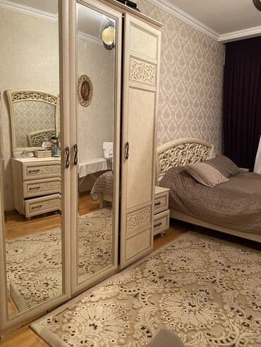 белая мебель в стиле прованс: Двуспальная кровать, Шкаф — 3