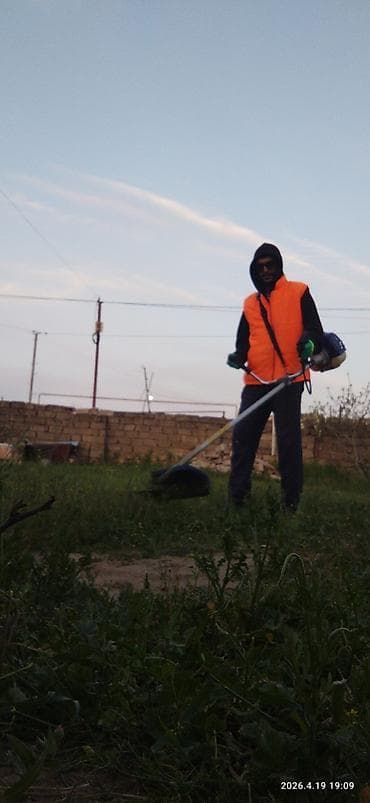 Ландшафтные работы: Bağ sahələrinin peyzaj və yaşıllaşdırma xidməti - Ot və alaq biçimi — 2