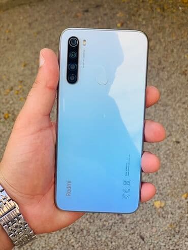 nur line: Redmi Note 8, 64 GB, rəng - Göy, Barmaq izi — 1