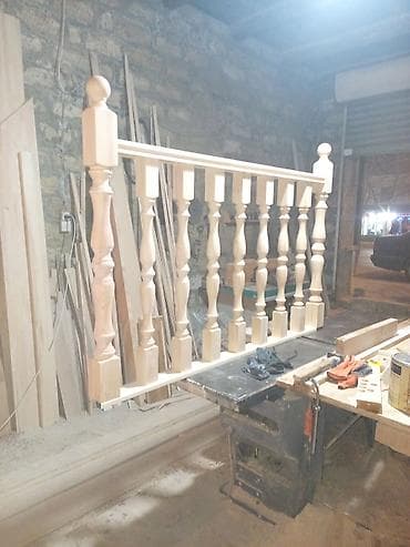 Məhəccərlər: Yeni Pilləkən məhəccəri, Taxta, Ödənişli çatdırılma — 7