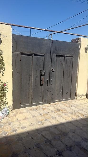 gencede qapi: Metal darvaza dəsti - Material: qalın metal/sağlam dəmir konstruksiya — 2