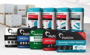 giper makina suvağı: Sement, A-Klass, M-400, Holcim, Pulsuz çatdırılma, Kredit var — 1