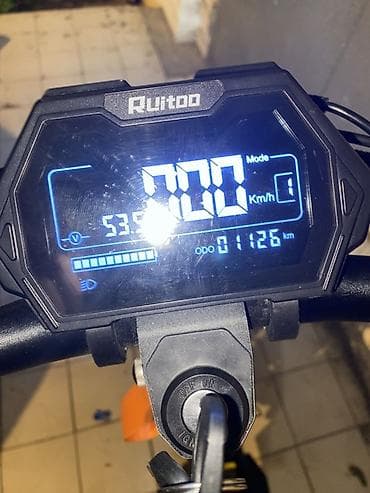 suktur: Elektrik skuter – Ruitoo ekranlı, oturacaqlı, arxa baqaj qutulu — 2