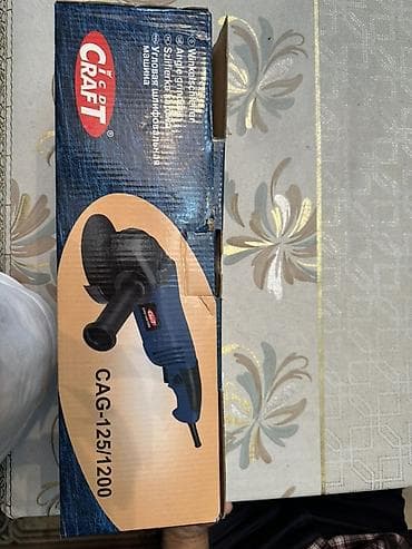 Mexaniki əl alətləri: CRAFT CAG-125/1200 bucaqslı daşlayıcı - Güc: 1200 W - Disk diametri — 4