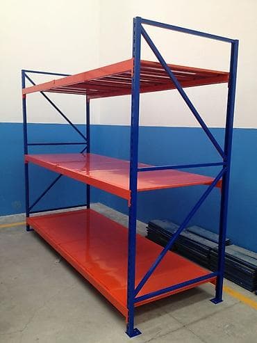 Sənaye tipli metal rəf sistemi - Gücləndirilmiş polad konstruksiya