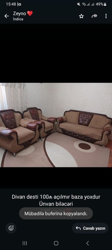 metbex kunc divanlari qiymetleri: Divan, Divan, Bazasız, Açılmayan — 1