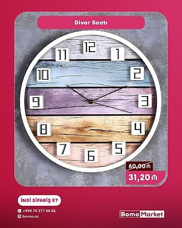 3d saat: Divar saatları — 1