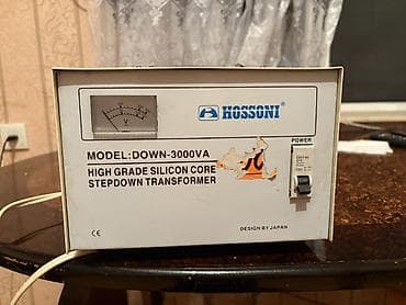 elektirik misar: HOSSONI Step-Down Transformator – Model: DOWN-3000VA - Güc: 3000 VA - — 1