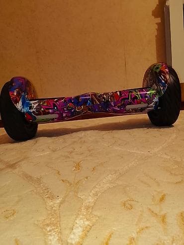 Qraffiti dizaynlı balans skuter (hoverboard) - Rəngarəng, qraffiti