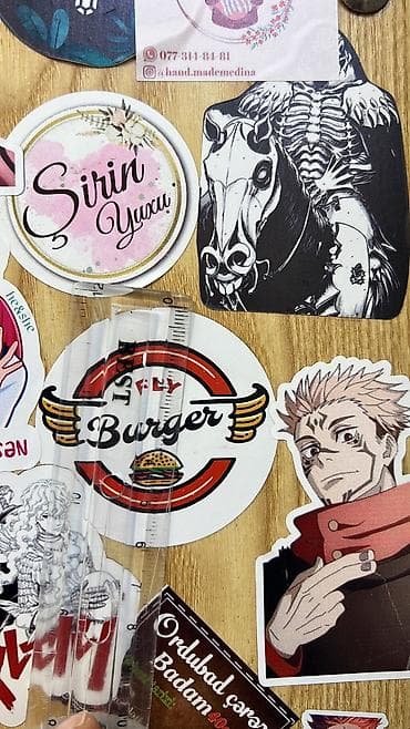 çapa: Brend və tədbirlər üçün fərdi stiker/etiket çapı 150 ədəd 5x5 sm - 9 — 9