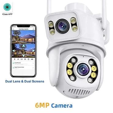 osmo kamera: 6MP/8MP UHD 2-in-1 Wi‑Fi PTZ Təhlükəsizlik Kamerası - İkiqat obyektiv — 1