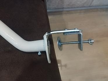 maşın ucun manitorlar: Tək monitor üçün masaüstü qolu - Rəng: ağ - Montaj: masa kənarına — 3