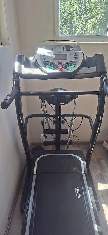 Facile Fitness F-6410 qaçış trenajoru - Elektrikli qaçış yolu, geniş — 6