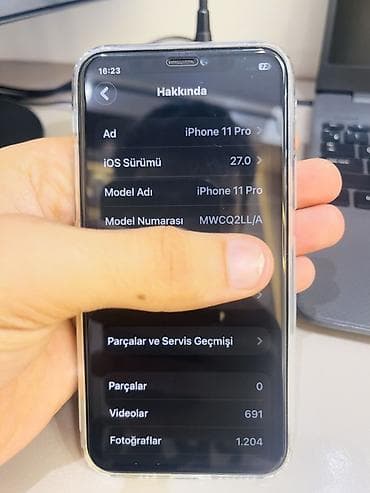 iphone 12 pro 2 el: IPhone 11 Pro, 256 GB, Space Gray, Face ID, Simsiz şarj, Zəmanət — 7