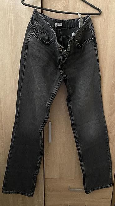 jeans: Cinslər, Zara, rəng - Boz — 2