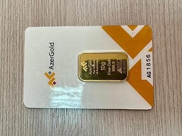 AzərGold 10 qramlıq, 999 prob, qızıl külçə. Qiymət Sondur. # Azer Qold