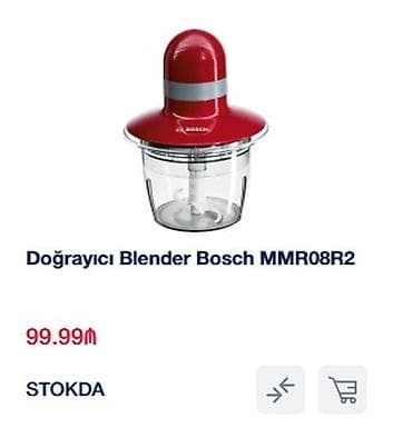muzkalni centir: Bosch MMR08R2 doğrayıcı blender - Funksional doğrayıcı: tərəvəz — 1