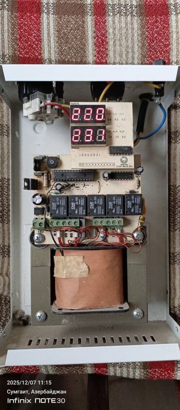 Qapılar və aksessuarlar: İşlənmiş, Ev üçün, 1 faza, Gərginliy stabilizatoru, 220 V — 3