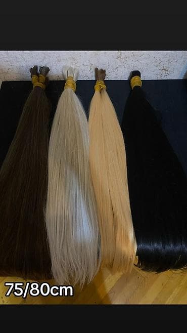 Fabrik saçlardı 100qramı 50azn hər rəng var 75-80-85cm — 2