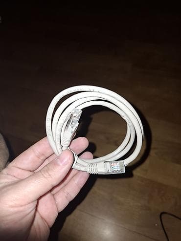 Noutbuk və netbuklar: RJ45 Ethernet kabeli - Tip: RJ45–RJ45 şəbəkə kabeli (patch cord) - — 2