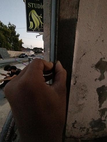 qapi setkalari: Dəmir Həyət darvazası, 4 m, Mexaniki, Qapı ilə, rəng - Boz, Kredit yoxdur — 4