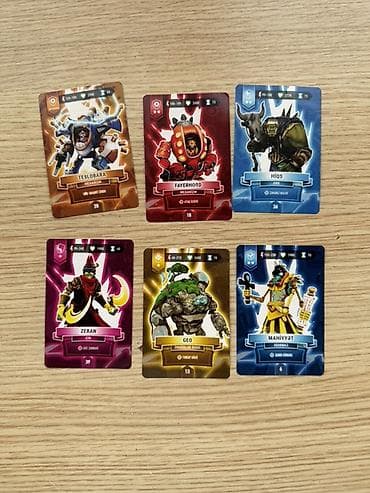 TCG Arena Kolleksiya kartları dəsti – 6 ədəd tematik döyüş qəhrəmanı
