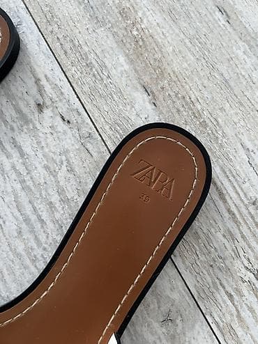 Basanoşka və səndəllər: Zara, Ölçü: 39, rəng - Ağ, İşlənmiş — 2