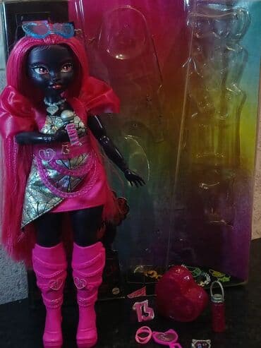 uşaq şəp şəp oyuncaqları: Catty Noir G3 Monster high hec bir problemi yoxdu sac rezina kimi — 3