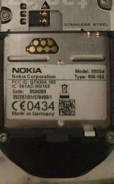 nokia 6610: Nokia rəng - Qara, Düyməli — 1