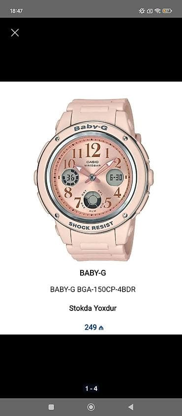 İşlənmiş, Qol saatı, Casio, rəng - Çəhrayı lalafo.az -da İşlənmiş, Qol saatı, Casio, rəng - Çəhrayı