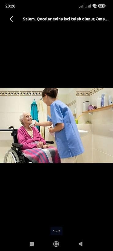 Вакансии: Xidmət: Yaşlı qadınlar üçün şəxsi baxıcı Təqdim etdiyim xidmətlər: - — 2