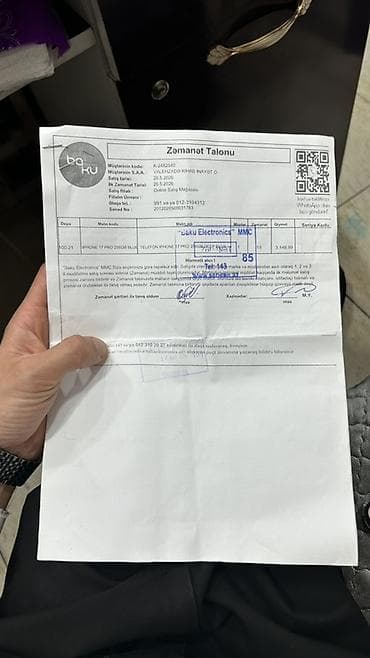 red magic 6s pro: IPhone 17 Pro, 256 GB, Mavi, Zəmanət, Face ID, Sənədlərlə — 7
