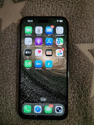 2 nci el telefon: IPhone 14 Pro Max, Qızılı, Face ID — 2