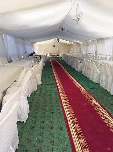 sernisin qazel: İcarəyə mərasim çadırı və avadanliqi.uzunu 36 eni 6.4 .200 nəfərlik — 1