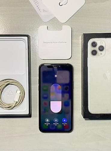 mac utu feni: IPhone 11 Pro, 256 GB, Gümüşü, Simsiz şarj, Face ID, Sənədlərlə — 4
