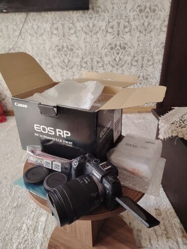 canon satilir: Canon EOS RP + RF 24-105mm lens dəsti Çox az işlenb elebele təzədən — 4