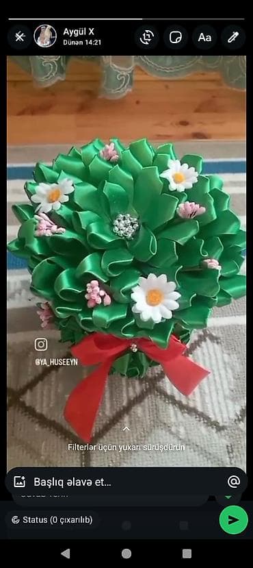 sakalat buketi: Məhsul: Dekorativ gül buketləri və hədiyyə kompozisiyaları Təsvir: - — 10