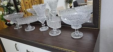 parnik satilir: Xrustal dəst gülqabı aleşindi 250 manat meyvə qabları 30 sm — 1