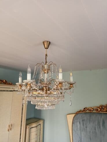 metbex perdeleri 2022: Çılçıraq, 6 lampa, Metal — 2