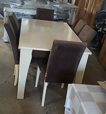 Mətbəx üçün, İşlənmiş, Dördbucaq masa, 4 stul