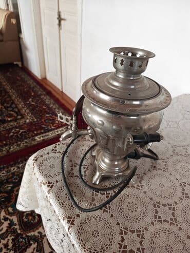 Elektrik samovar - Material: cilalı metal korpus, klassik rus — 3
